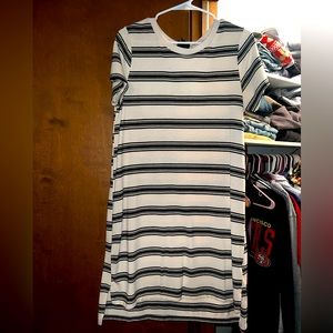 Stripped t shirt dress